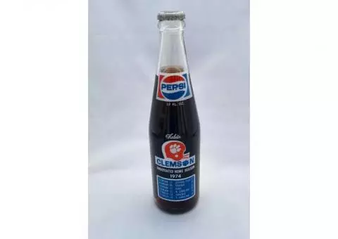 Clemson 1974 Commemorative Pepsi Bottle